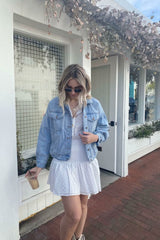 Blair White Eyelet Mini Dress