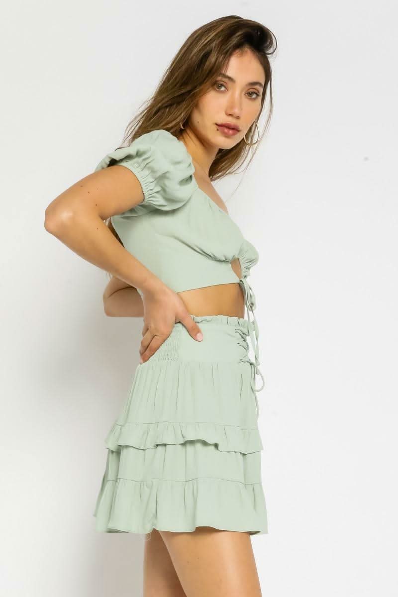 Summer Happiness Mint Two-Piece Dress