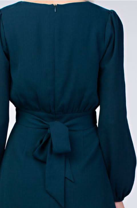 Second Chance Teal Wrap Dress