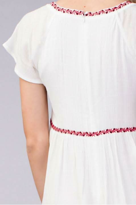 Madano Beach White Babydoll Dress