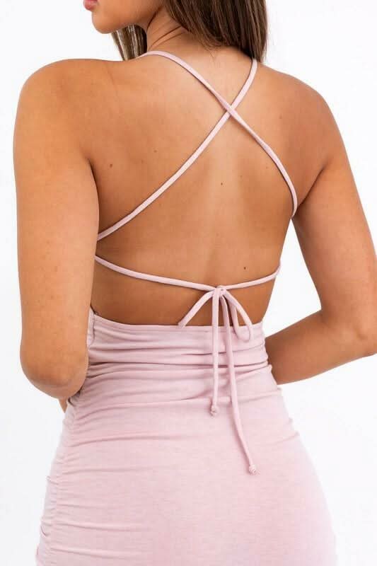 What A Feeling Mauve Bodycon Dress