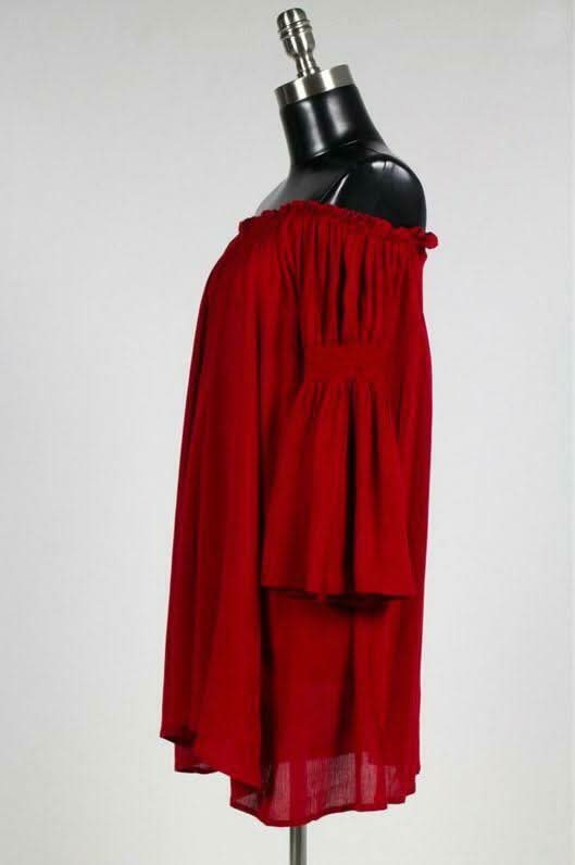 Happily Ever Off-The-Shoulder Shift Dress