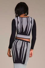 Zoe Jacquard Two Piece Sweater Dress