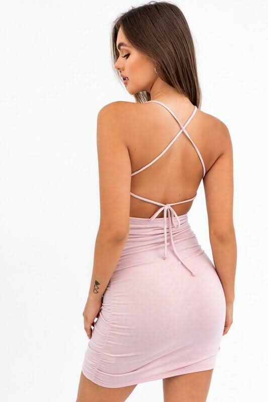 What A Feeling Mauve Bodycon Dress