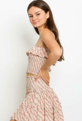 Take Me With You Blush Floral Two-Piece Dress