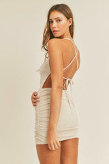 Worth Celebrating Taupe Mini Dress