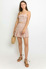 Take Me With You Blush Floral Two-Piece Dress