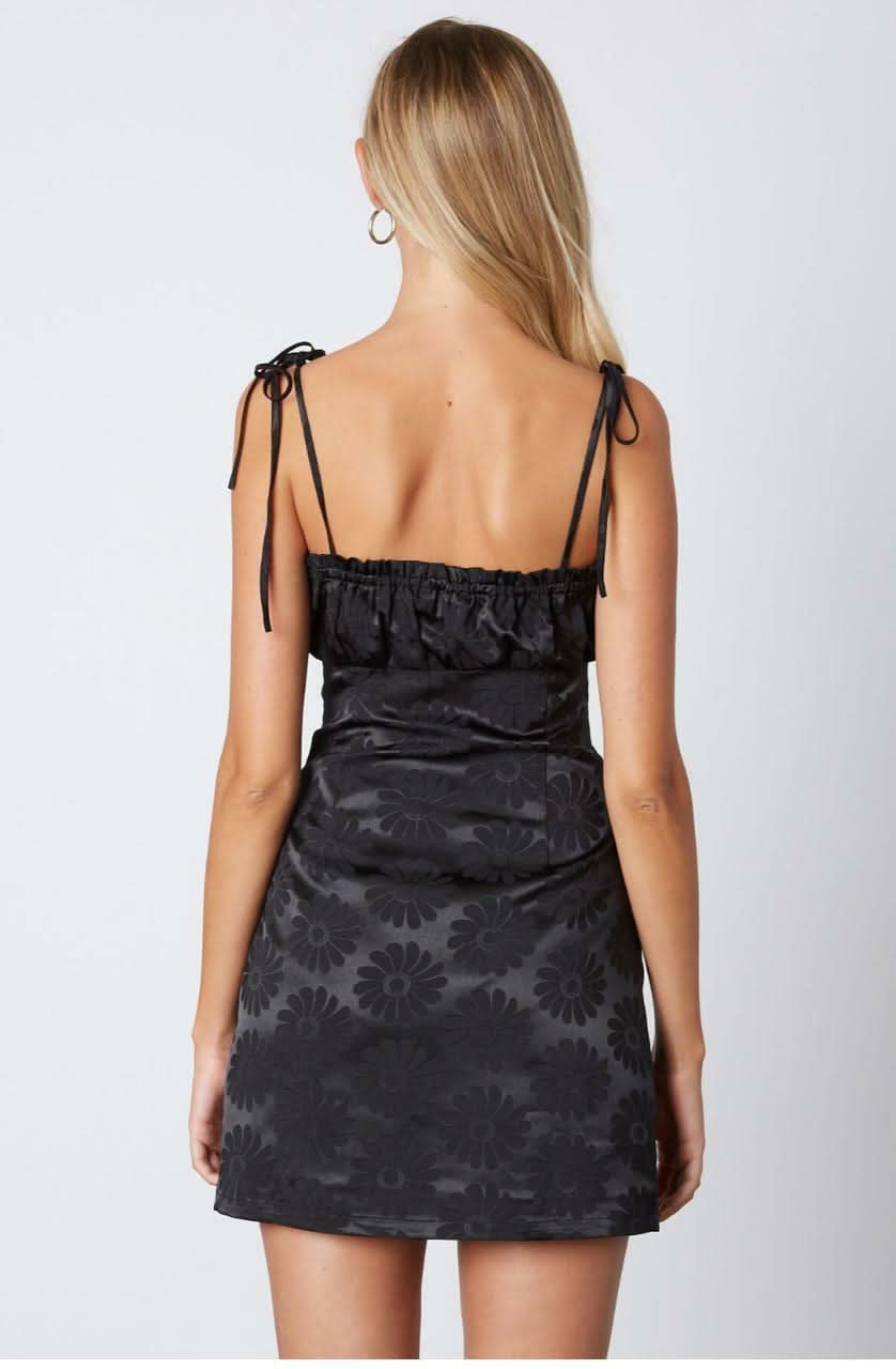 Newest Obsession Black Floral Print Mini Dress