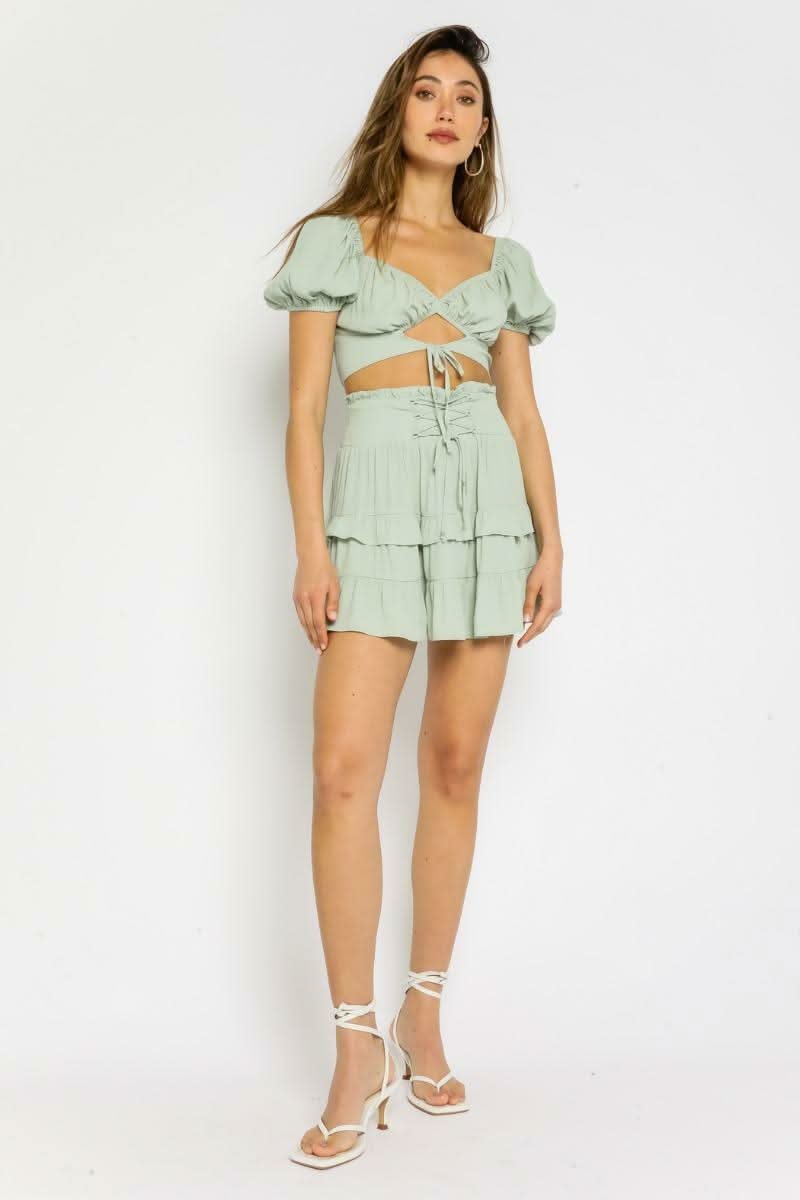 Summer Happiness Mint Two-Piece Dress