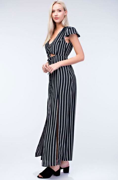 Sand Key Striped Maxi Dress