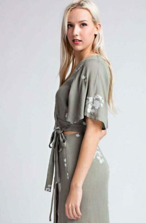 Lexington Sage Two Piece Maxi Dress