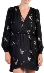 Bye Bye Birdie Long Sleeve Wrap Dress