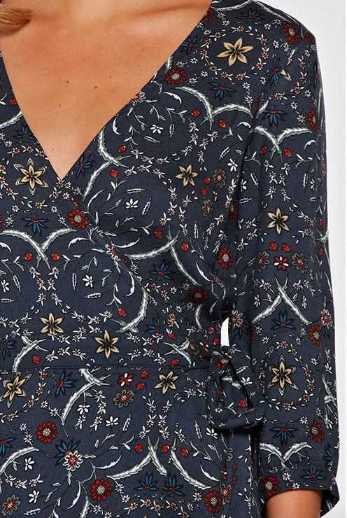 By Your Side Navy Print Maxi Dress