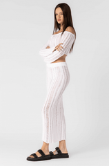 Naxos White Sheer Two Piece Midi Dress